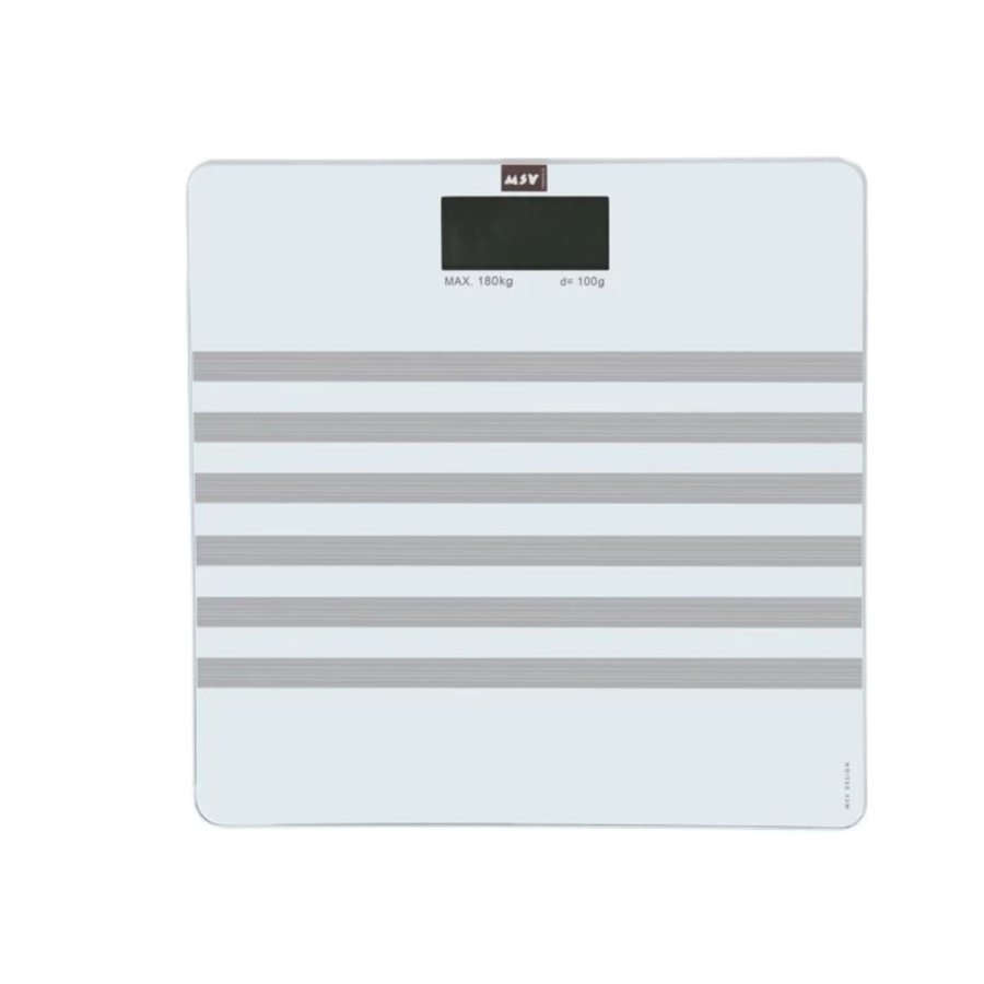 Bilancia in vetro pesapersone 29x29cm bianco/grigio collezione DELIA by CeramicStore | Lo specialista del tuo bagno