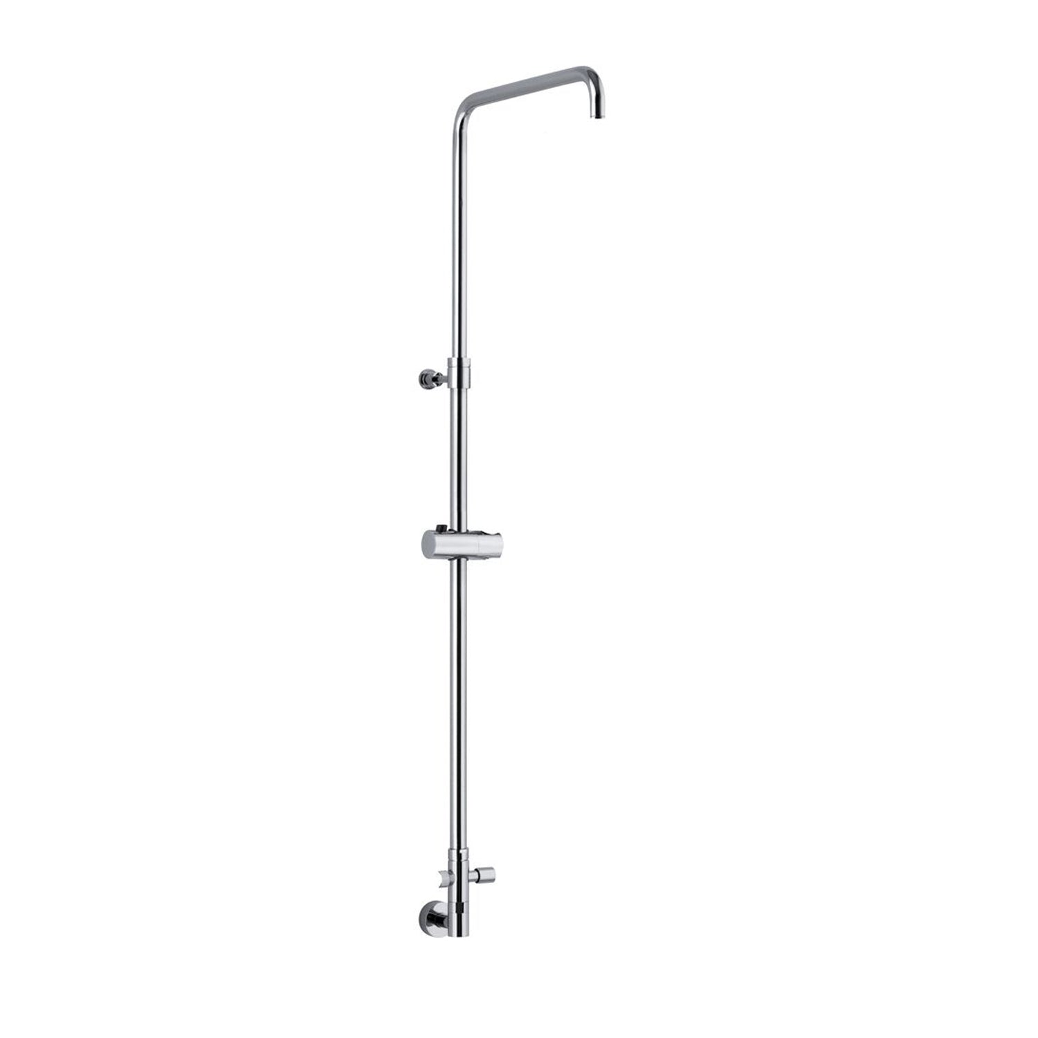 Colonna doccia C40 regolabile con soffione Linz e presa acqua a muro by CeramicStore | Lo specialista del tuo bagno
