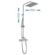 Colonna doccia C40 regolabile con soffione Calais e deviatore MX1Q by CeramicStore | Lo specialista del tuo bagno