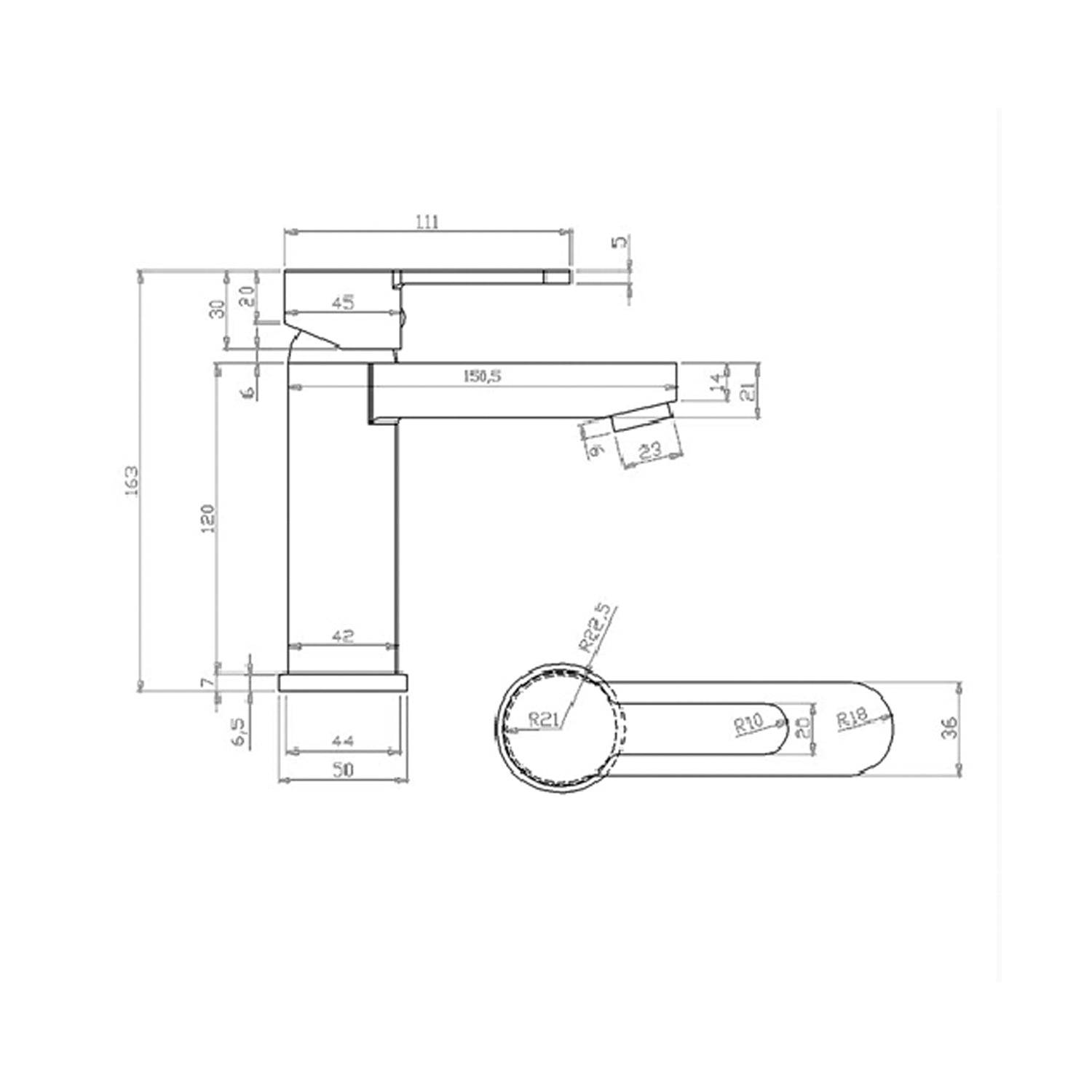 Miscelatore monocomando lavabo serie Iago con salterello e piletta inclusa - Cromo by CeramicStore | Lo specialista del tuo bagno