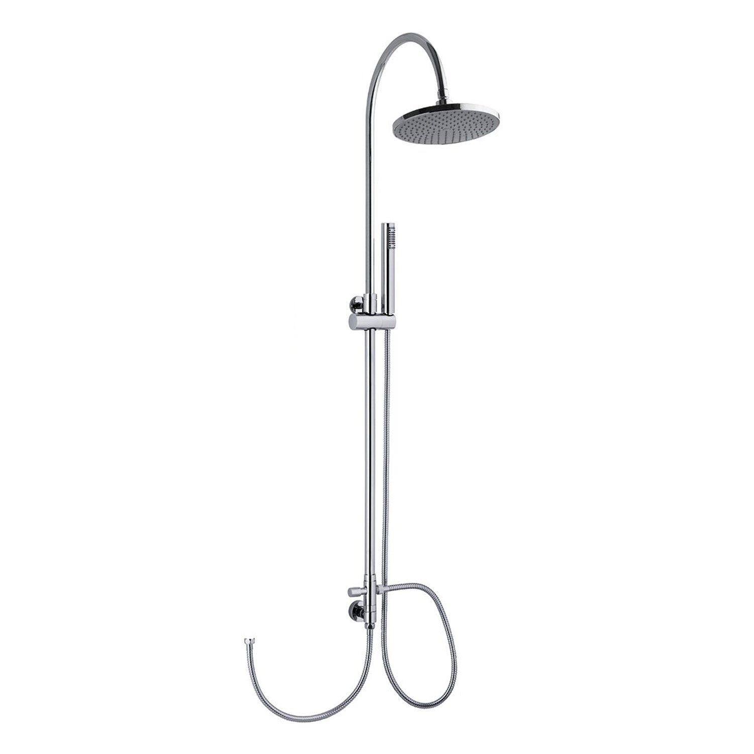 Colonna doccia C37 regolabile con attacco flessibile e soffione 220mm by CeramicStore | Lo specialista del tuo bagno