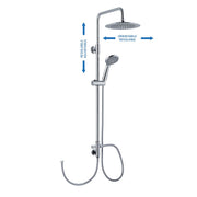 Colonna doccia C15 regolabile con attacco flessibile e soffione 25cm by CeramicStore | Lo specialista del tuo bagno