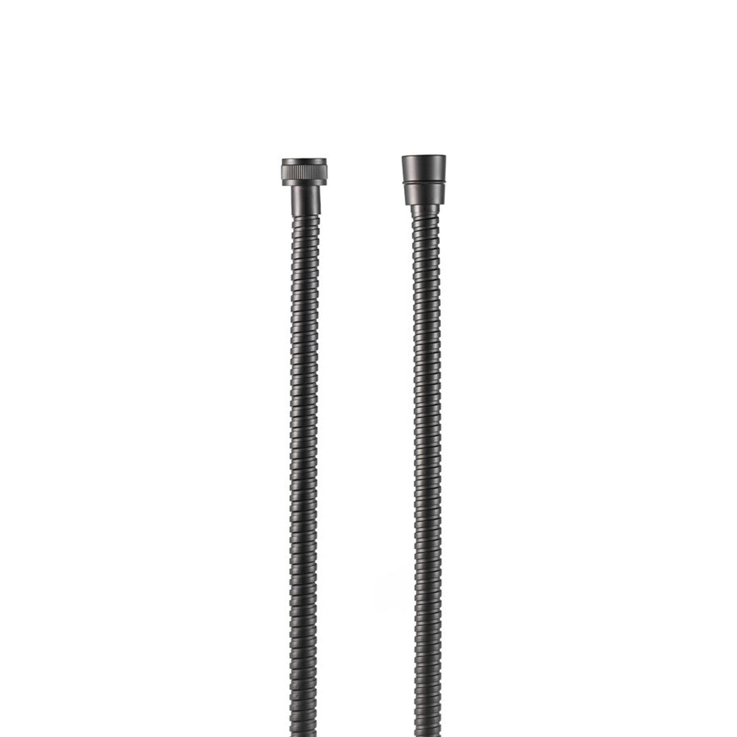Flessibile doccia a doppia aggraffatura 150cm nero by CeramicStore | Lo specialista del tuo bagno