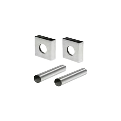 Kit copritubo Quadro per radiatori e termoarredo Diametro interno 16 - Cromo by CeramicStore | Lo specialista del tuo bagno