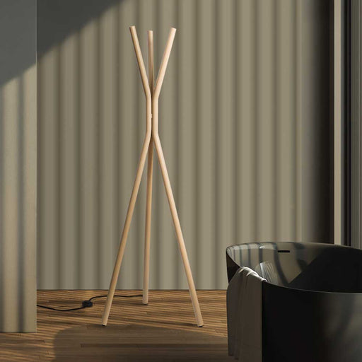 Termoarredo Elettrico free standing dal design minimalista con funzione porta accappatoio o appendi abiti by CeramicStore | Lo specialista del tuo bagno