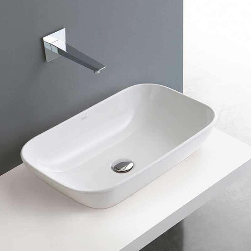 Lavabo da appoggio Althea Cover 58x35 cm porcellana bianca