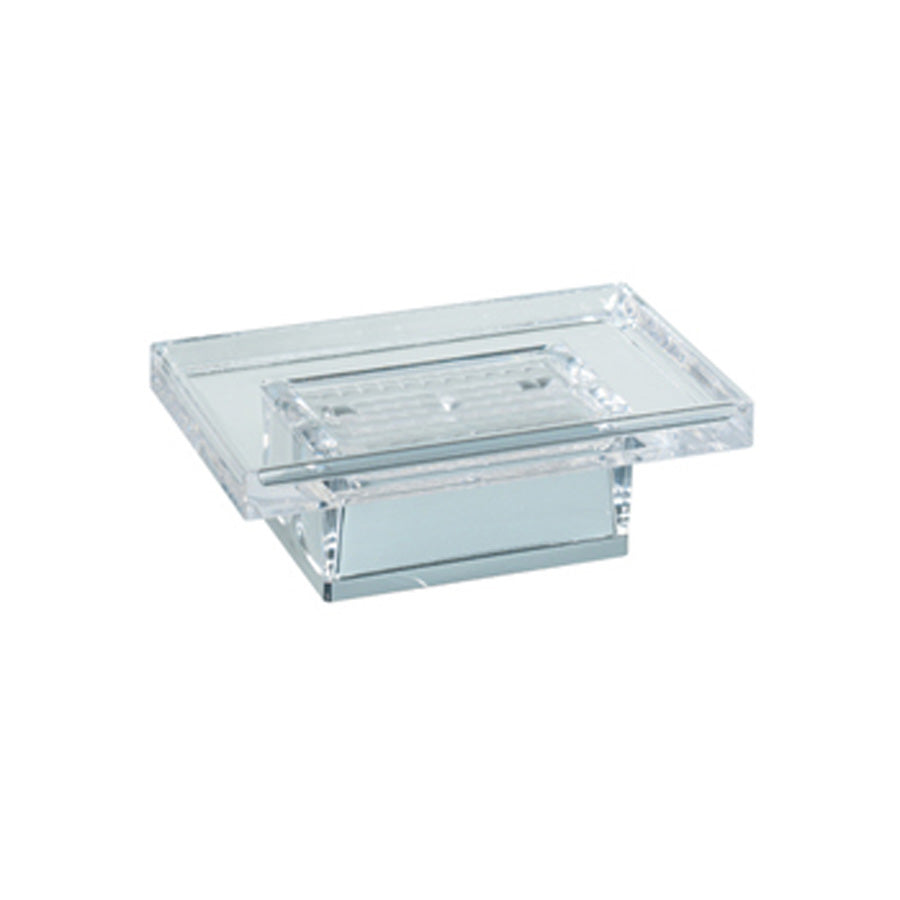 Portasapone da appoggio in policarbonato Koh-i-Noor LEM colore trasparente by CeramicStore | Lo specialista del tuo bagno