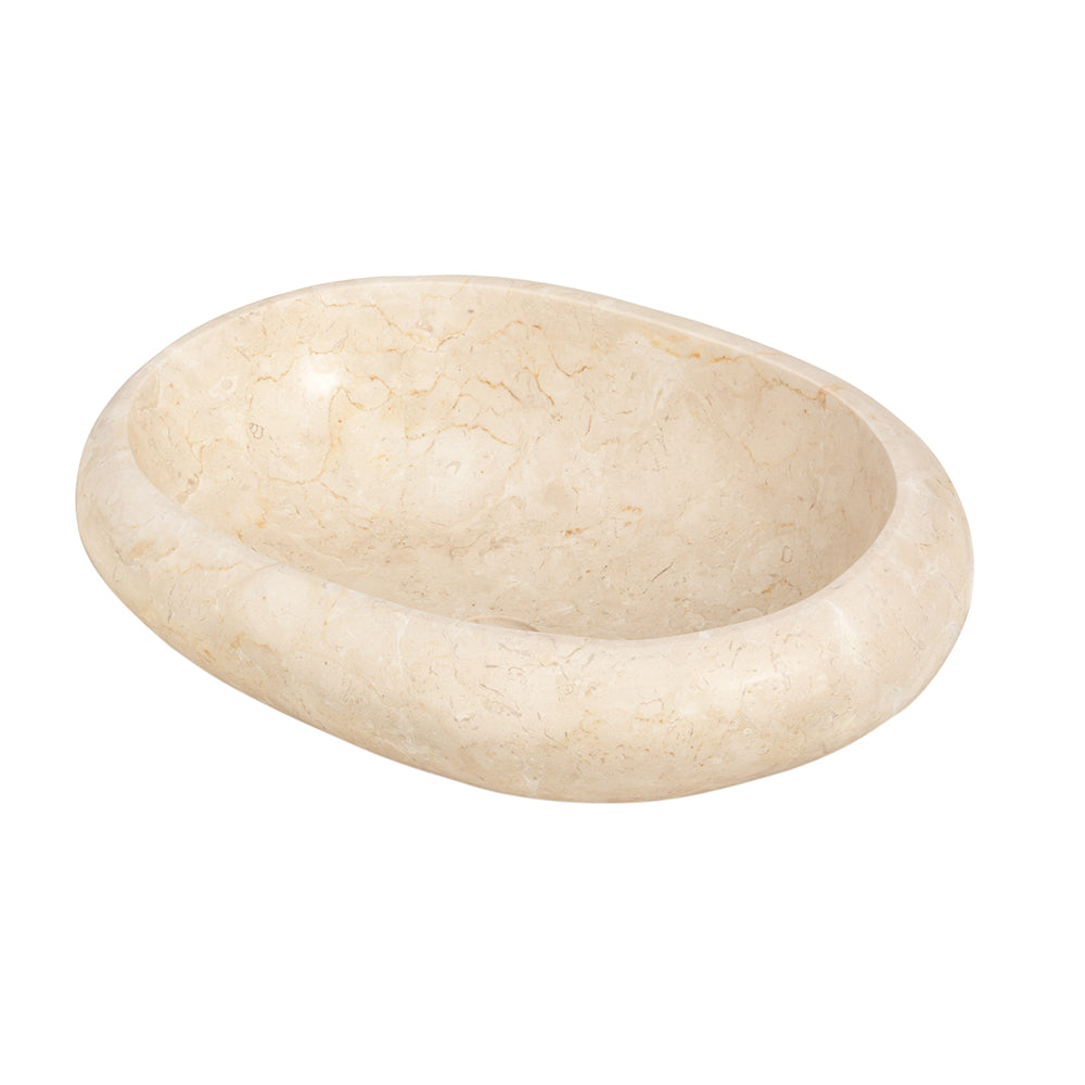 Lavabo da Appoggio in Marmo Boule Beige 60x40 by CeramicStore | Lo specialista del tuo bagno