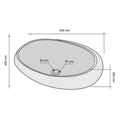 Lavabo da Appoggio in Marmo Boule Beige 60x40 by CeramicStore | Lo specialista del tuo bagno