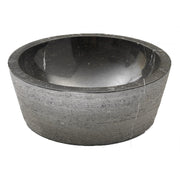 Lavabo da Appoggio in Marmo Cilindro Nero diametro 40 cm alto 15 cm by CeramicStore | Lo specialista del tuo bagno