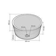 Lavabo da Appoggio in Marmo Cilindro Nero diametro 40 cm alto 15 cm by CeramicStore | Lo specialista del tuo bagno