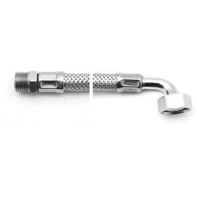 Flessibile parinox per acqua con curvetta m1/2 x f3/4 cm 35