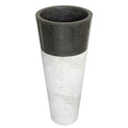 Lavabo freestanding in Marmo Conico Nero tondo alto 90 cm diametro 40 cm by CeramicStore | Lo specialista del tuo bagno