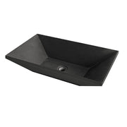 Lavabo da Appoggio in marmo Basalto Trapezio Nero 60x35 Altezza 15 cm by CeramicStore | Lo specialista del tuo bagno
