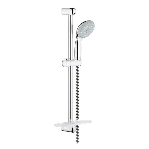 Saliscendi doccia Grohe modello new tempesta con doccetta a 3 getti anticalcare e portasapone by CeramicStore | Lo specialista del tuo bagno