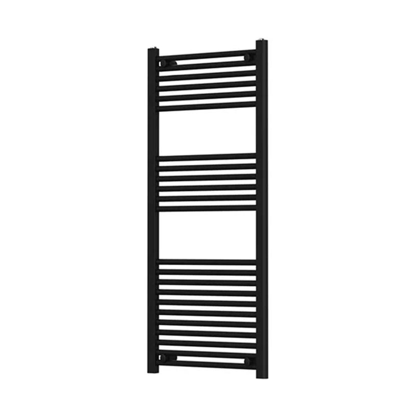 Termoarredo CSRadiators dritto, Misure altezza 120 x larghezza 50 cm Interasse 45 cm - Colore Nero opaco