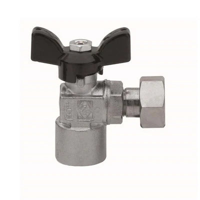 Valvola a sfera a squadra fil f con girello 1/2 x 1/2 dn 15 pn 30