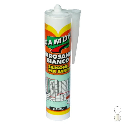 Silicone acetico antimuffa 280 ml 280 ml bianco
