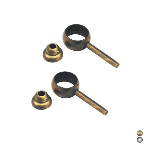 2 pz anelli reggitubo bronzo