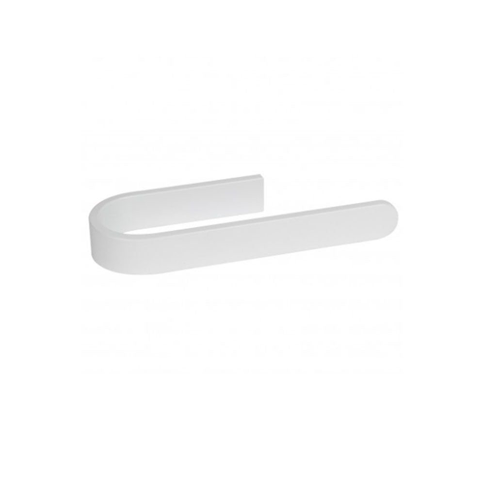 Porta asciugamani da incollo linea 'Materia' in alluminio anodizzato - cm 22,8x7,6x3h - Koh-i-Noor - Bianco by CeramicStore | Lo specialista del tuo bagno
