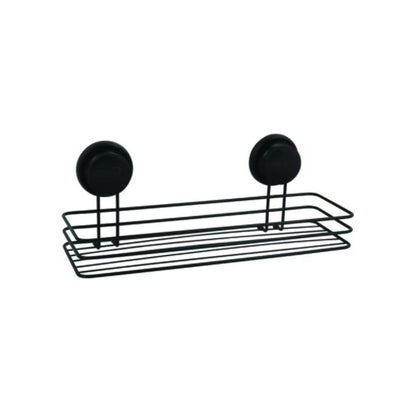 Mensola doccia con ventosa in acciaio colore nero by CeramicStore | Lo specialista del tuo bagno