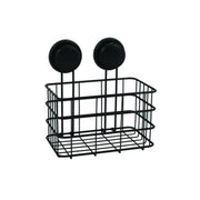 Mensola doccia cestino con ventosa in acciaio colore nero by CeramicStore | Lo specialista del tuo bagno