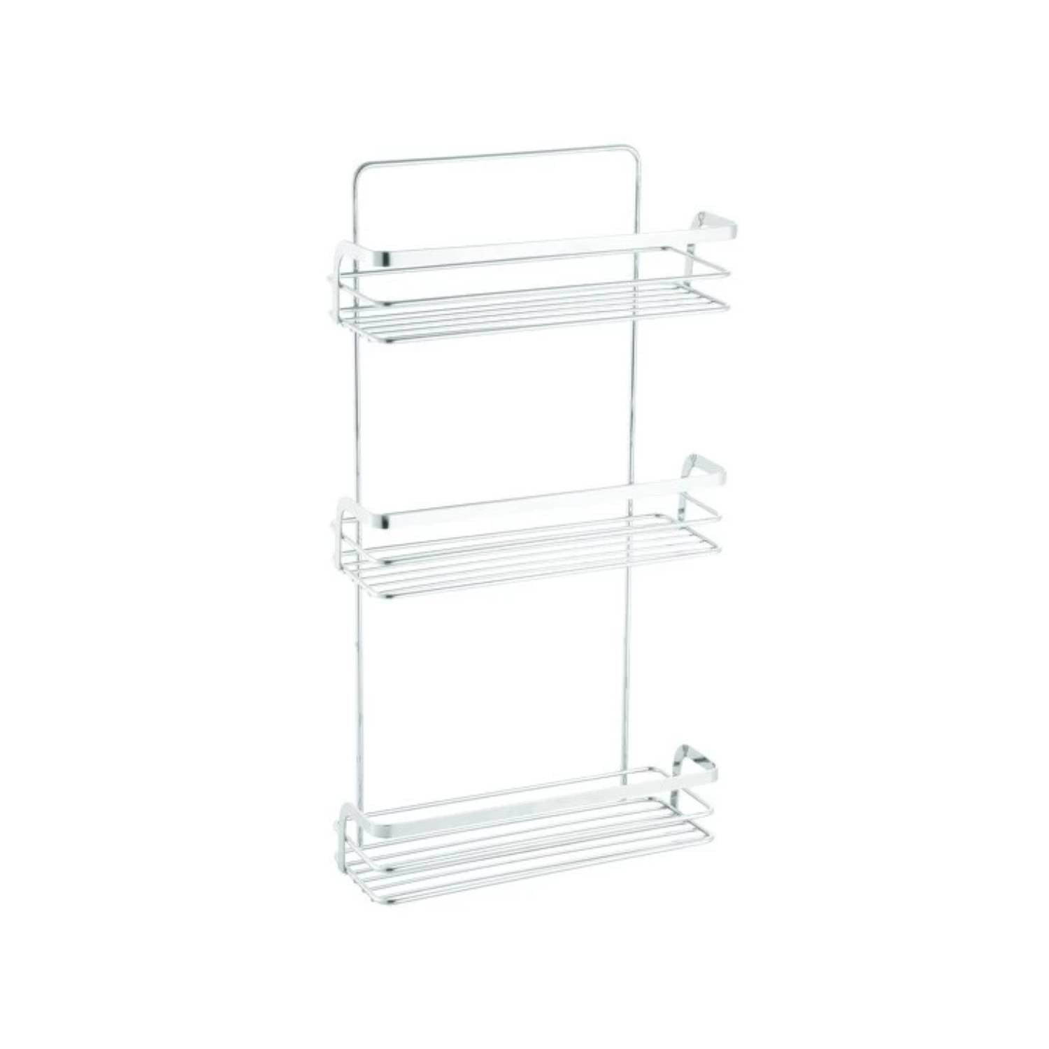 Mensola doccia 3 livelli modello Riley colore cromato by CeramicStore | Lo specialista del tuo bagno
