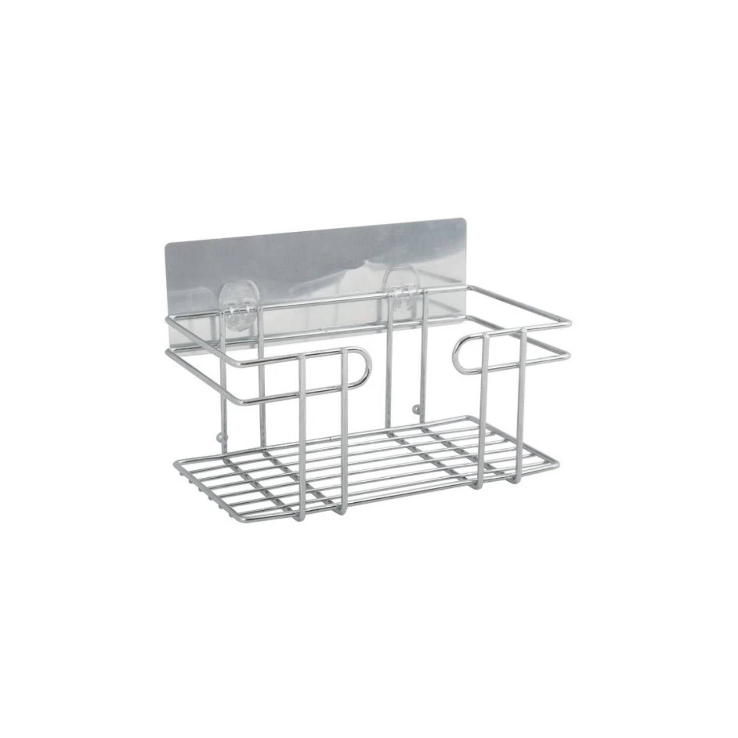 Mensola doccia con adesivo riposizionabile in acciaio inox cromato by CeramicStore | Lo specialista del tuo bagno