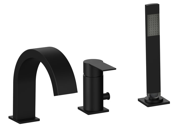 Miscelatore bordo vasca Paffoni con duplex serie Tango - Nero Opaco by CeramicStore | Lo specialista del tuo bagno