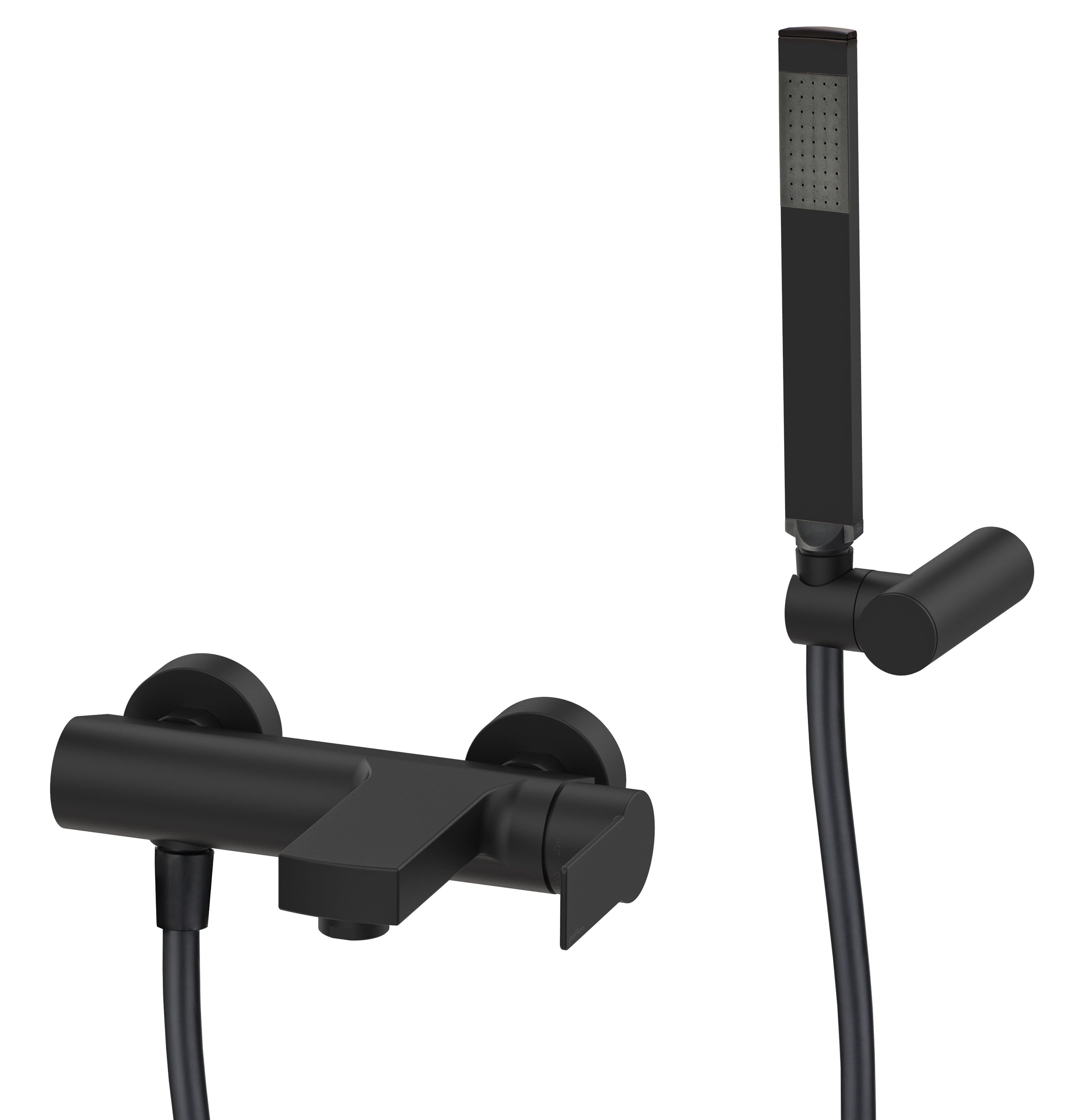 Miscelatore vasca a parete Paffoni con duplex serie Tango - Nero Opaco by CeramicStore | Lo specialista del tuo bagno