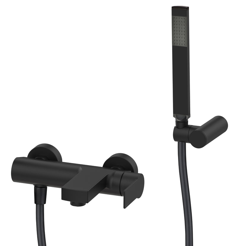 Miscelatore vasca a parete Paffoni con duplex serie Tango - Nero Opaco by CeramicStore | Lo specialista del tuo bagno