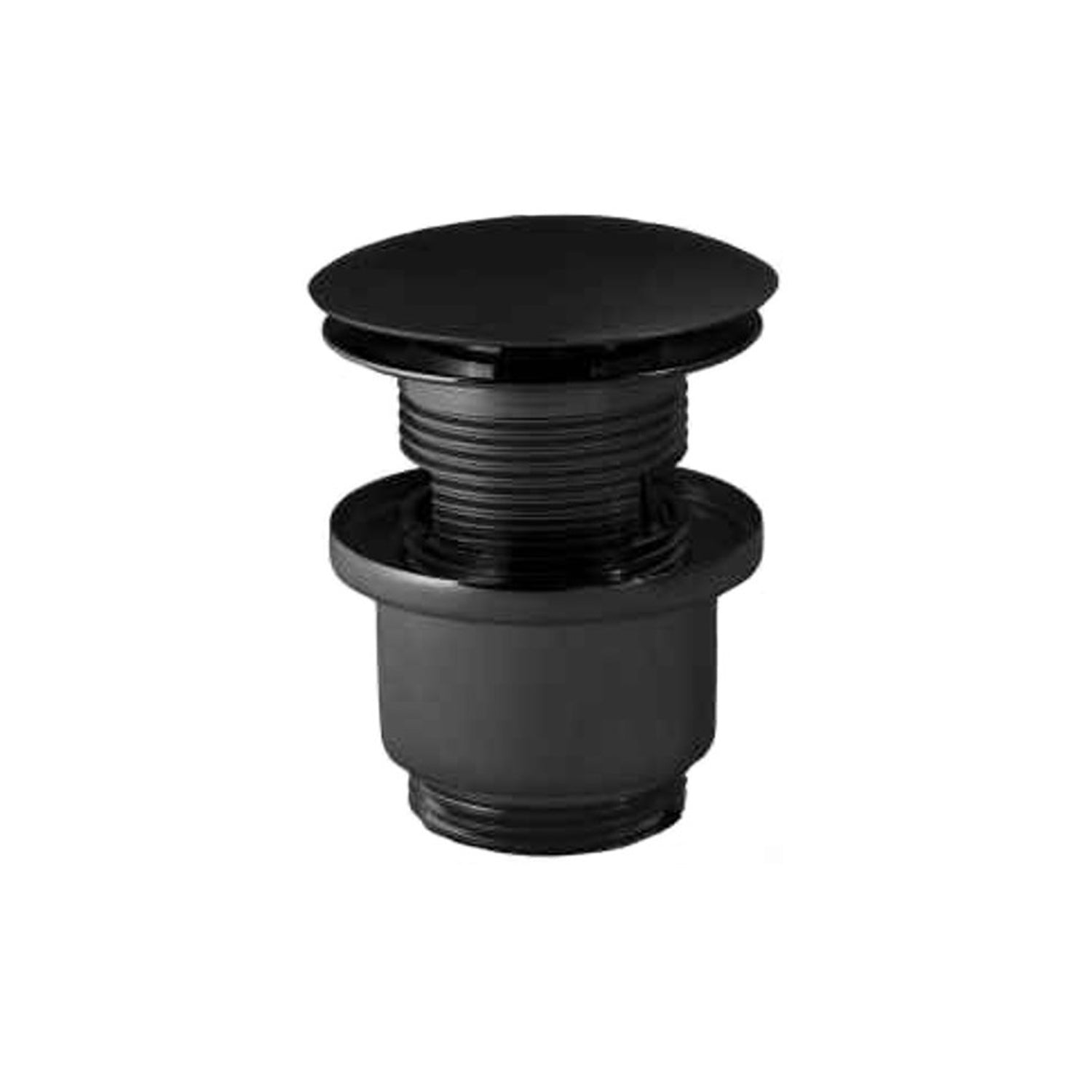 Piletta click-clack 1"1/4 in ottone verniciato nero opaco Weiss Stern by CeramicStore | Lo specialista del tuo bagno