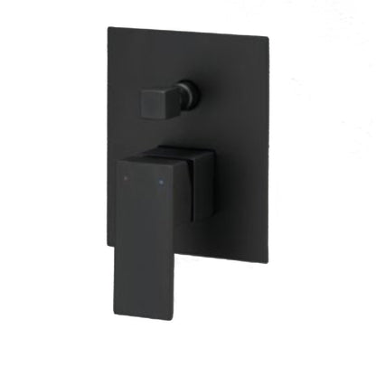 Miscelatore doccia a incasso con deviatore in ottone verniciato nero opaco Perla Nera by CeramicStore | Lo specialista del tuo bagno