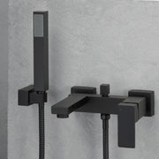 Miscelatore vasca da esterno con deviatore in ottone verniciato nero opaco Perla Nera by CeramicStore | Lo specialista del tuo bagno