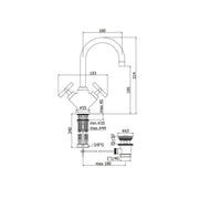 Gruppo monoforo lavabo senza scarico serie Quattro modello QTV078CR cromo Paffoni by CeramicStore | Lo specialista del tuo bagno