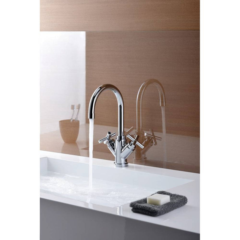 Gruppo monoforo lavabo senza scarico serie Quattro modello QTV078CR cromo Paffoni by CeramicStore | Lo specialista del tuo bagno