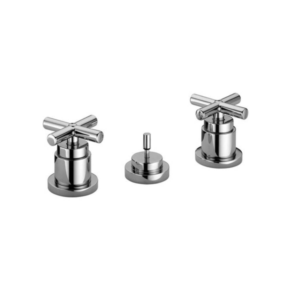 Batteria bidet 3 fori con scarico automatico serie Quattro modello QTV116CR cromo Paffoni by CeramicStore | Lo specialista del tuo bagno
