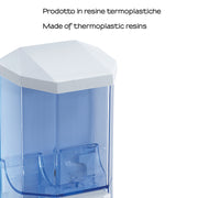 Dispenser dosa sapone o disinfettante mani a muro Gedy Snapper 450 ml in resina termoplastica bianco by CeramicStore | Lo specialista del tuo bagno
