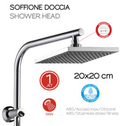 Colonna doccia regolabile da 100 cm con soffione, doccetta e deviatore Easy by CeramicStore | Lo specialista del tuo bagno