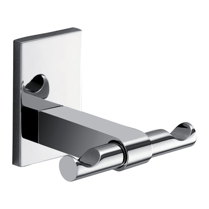 Gedy Appendiabiti doppio Maine in acciaio inox e cromall fissaggio a muro a incollo by CeramicStore | Lo specialista del tuo bagno