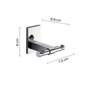 Gedy Appendiabiti doppio Maine in acciaio inox e cromall fissaggio a muro a incollo by CeramicStore | Lo specialista del tuo bagno