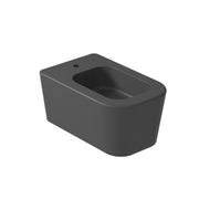 Coppia di sanitari sospesi 55x35 cm serie MEG11PRO di Galassia con sedile avvolgente soft close- Nero Opaco