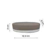 Portasapone in ceramica Gedy serie New Mizar - Tortora