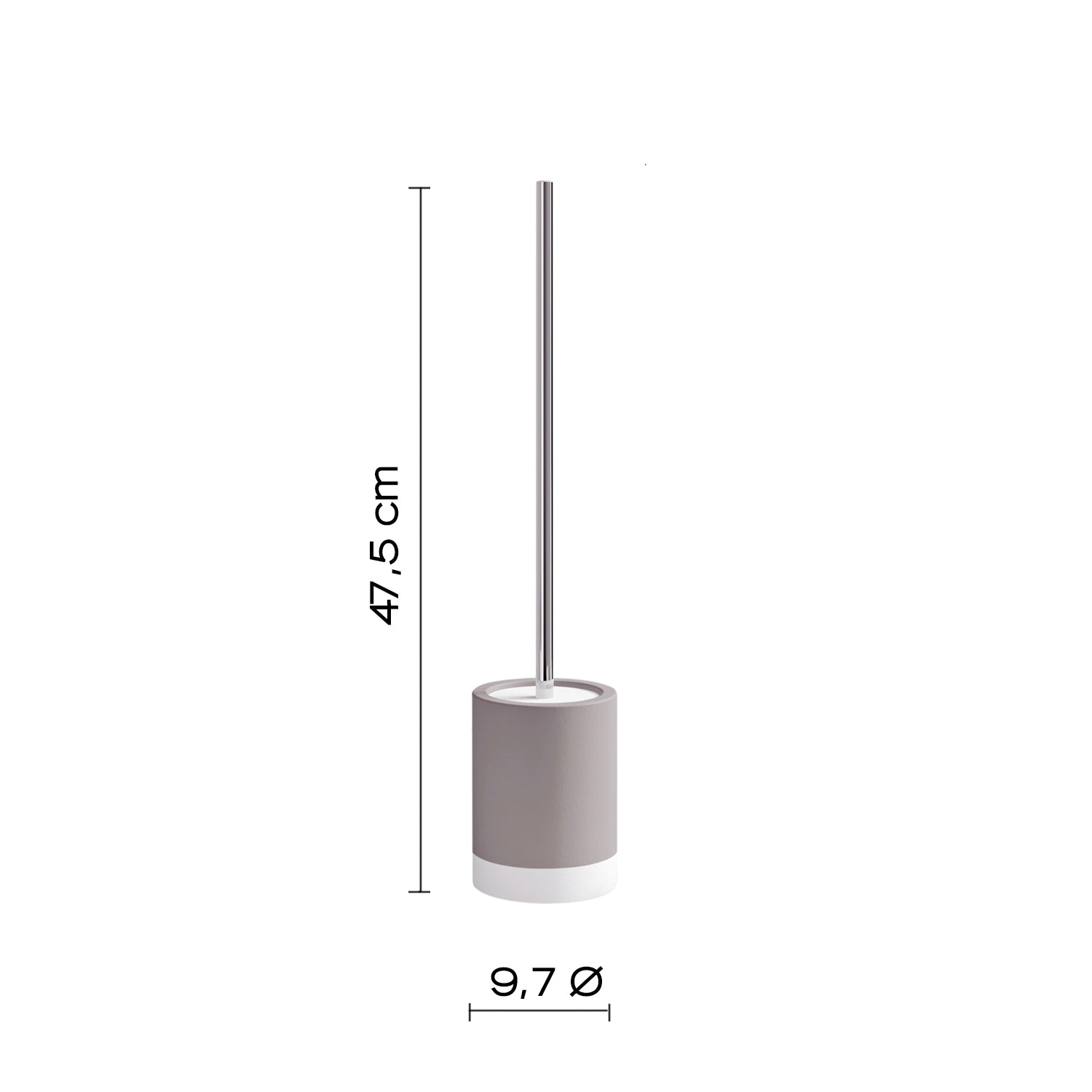 Scopino in ceramica Gedy serie New Mizar - Tortora by CeramicStore | Lo specialista del tuo bagno