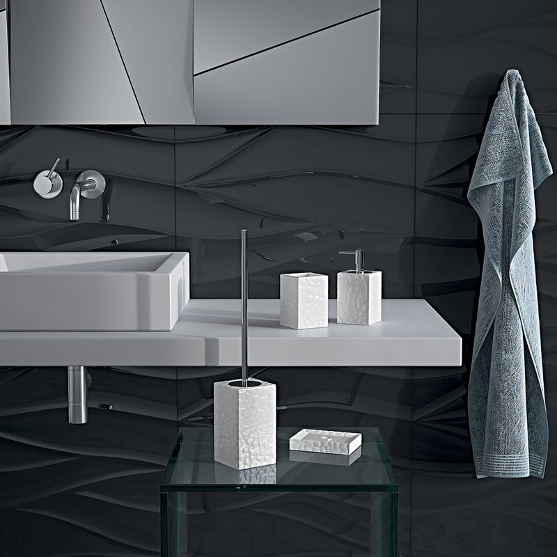 Portasapone in ceramica Gedy modello New Martina - Bianco