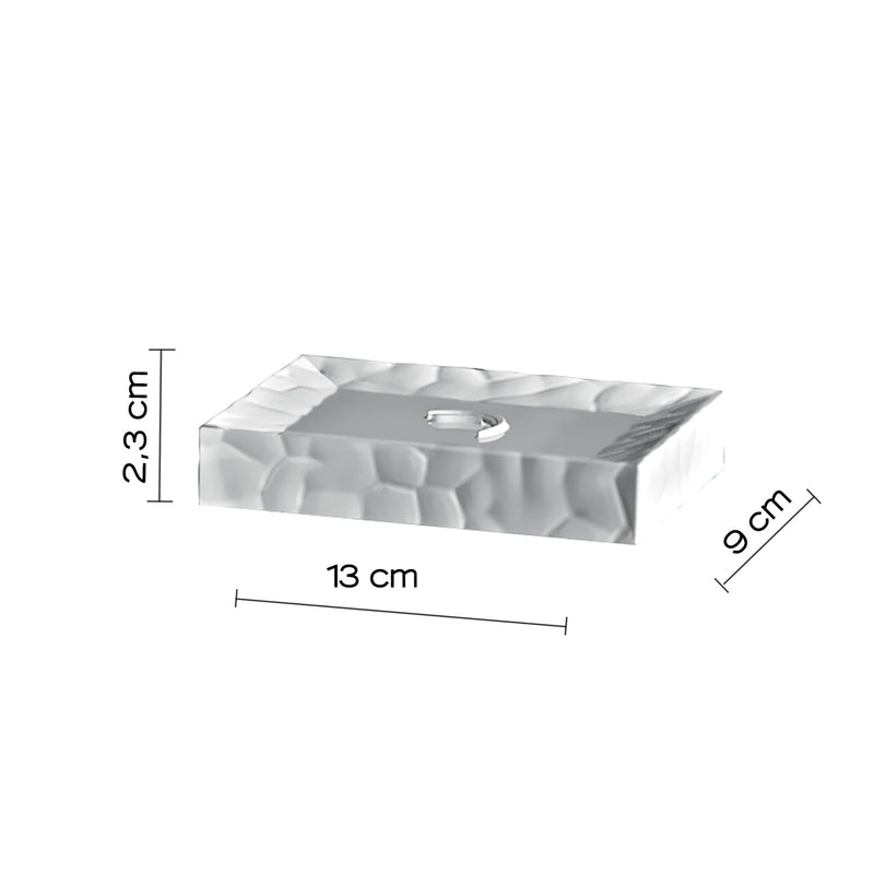 Portasapone in ceramica Gedy modello New Martina - Bianco