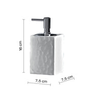 Dosasapone in ceramica con erogatore cromato Gedy modello New Martina - Bianco