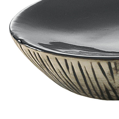 Portasapone in ceramica Gedy serie Naomi - Nero