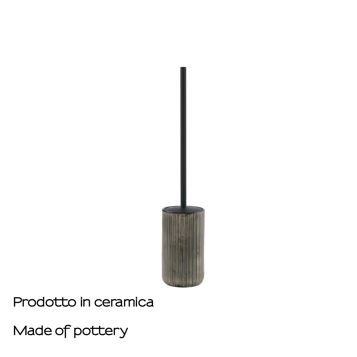 Scopino in ceramica Gedy serie Naomi - Nero by CeramicStore | Lo specialista del tuo bagno