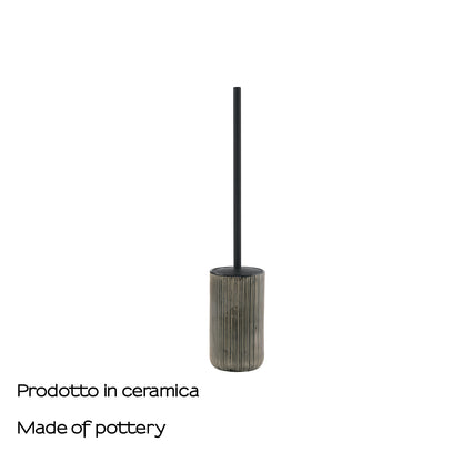 Scopino in ceramica Gedy serie Naomi - Nero by CeramicStore | Lo specialista del tuo bagno